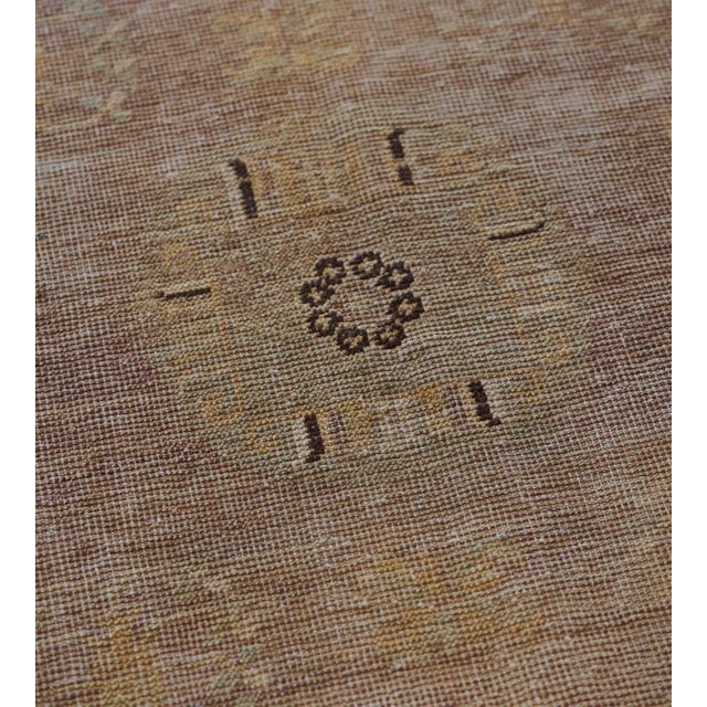 Beige Late 19th Century Antique Handwoven Wool Rug For Sale - Image 8 of 9