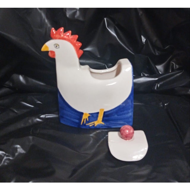 1990s Hen-Shaped Teapots from Cerámicas Benlloch, Manises, Spain. 1990s, Set of 4 For Sale - Image 5 of 10