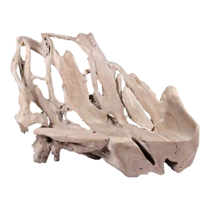 Modern Free Form Teak Root Bench 29