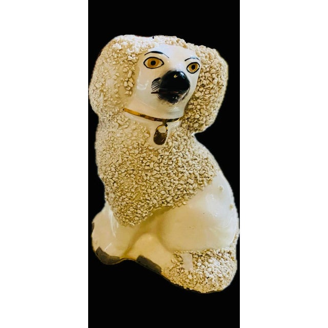 Late 19th Century Antique Staffordshire Sign Poodle a Family - Set of 3 For Sale - Image 5 of 11