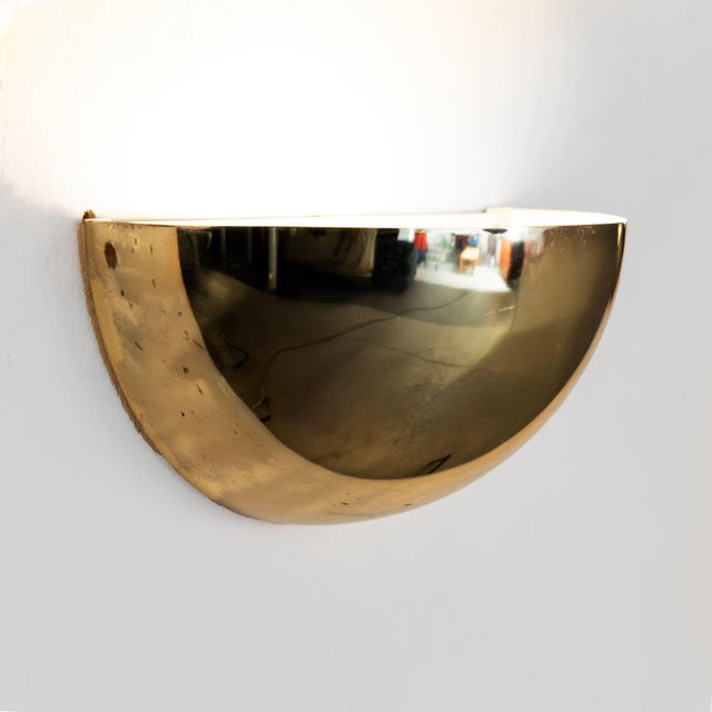 Brass Wall Sconces, 1970, Set of 4 For Sale - Image 3 of 9