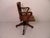 Brown Antique Oak Revolving Office Armchair, 1890s For Sale - Image 8 of 11