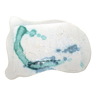 Asymmetrical Art Pottery Tray For Sale
