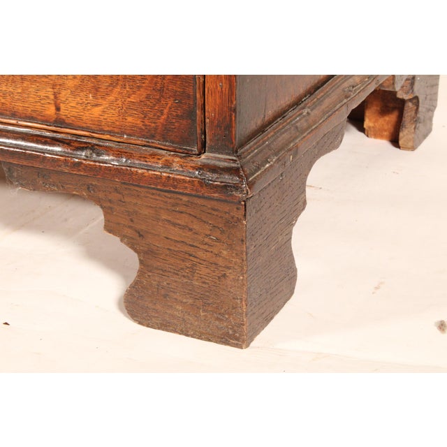 George III Oak Slant Top Desk For Sale - Image 11 of 15