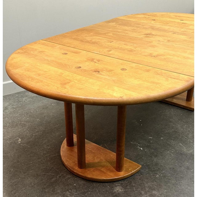 Brutalist Sculptured Chairs and Alder Wood Table by Team, Set of 7 For Sale - Image 10 of 16