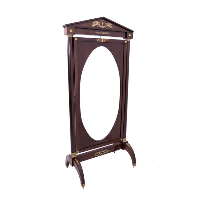 Antique Empire treble clef, France, circa 1870. Very good condition. Wood: mahogany Dimensions: height: 207 cm, width: 94...