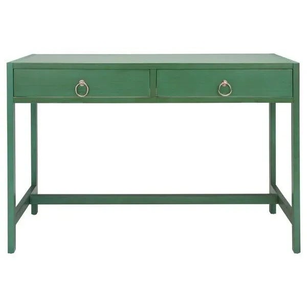 Esther 2 Drawer Desk - Turquoise For Sale - Image 11 of 11