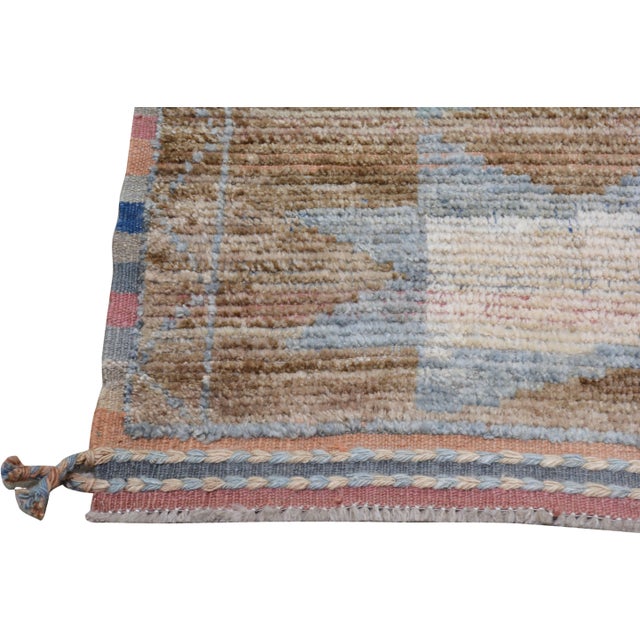 Moroccan 1970s Moroccan Hand Knotted Wool Rug, 2'9"x8'6'' For Sale - Image 3 of 5