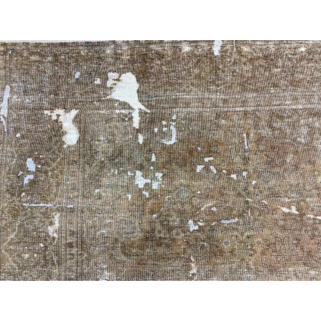 Brown Vintage Middle Eastern Hand-Knotted Rug For Sale - Image 8 of 10