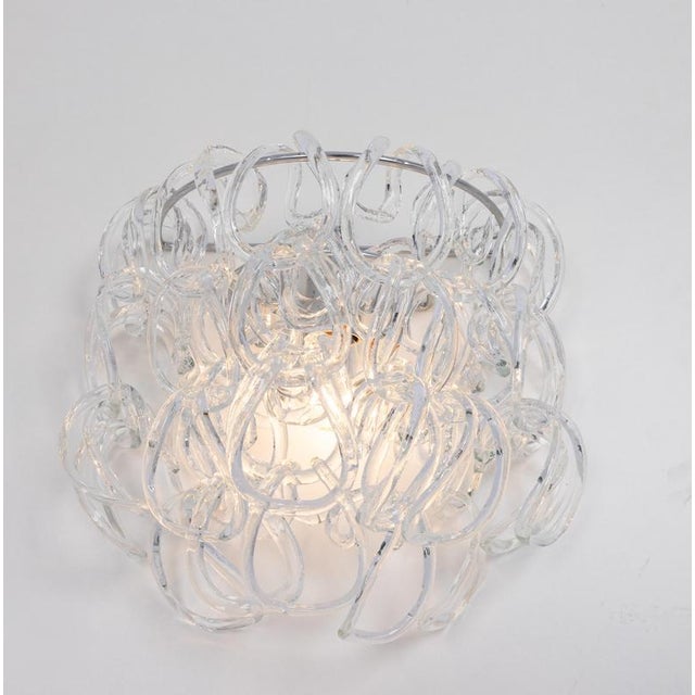 Brown Large Murano Glass Wall Sconces by Angelo Mangiarotti for Vistosi, Italy, 1960, Set of 2 For Sale - Image 8 of 10