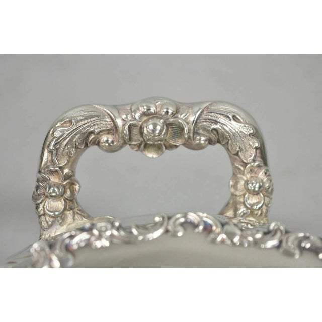 Silver Antique Victorian Silver Plated Lidded Soup Tureen by Riverton Silver Co. For Sale - Image 8 of 12