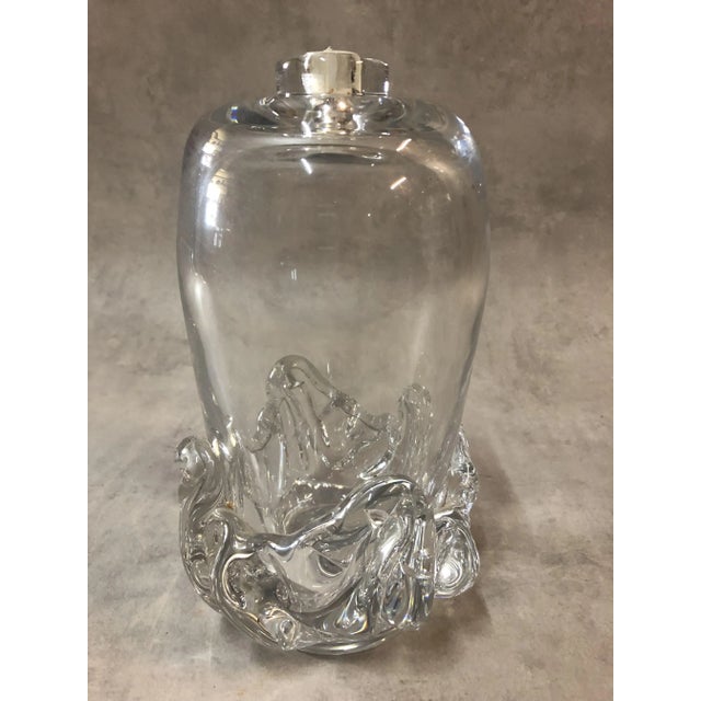 French Crystal Table Lamp by Daum for Daum, 1980s For Sale - Image 4 of 6