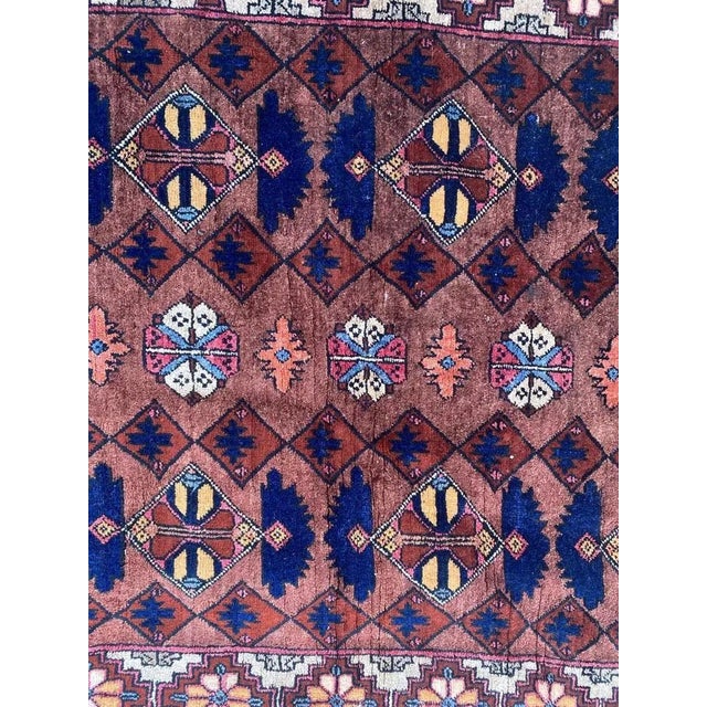 Vintage Silk Turkmen Rug For Sale - Image 4 of 18
