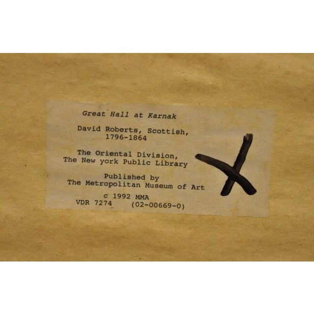 Classical Roman Metropolitan Museum of Art David Roberts Roman Framed Lithograph Prints - 3 Pcs For Sale - Image 3 of 12