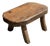 Small Wabi-Sabi Style Oval Teak Occasional Stool, 1980s For Sale