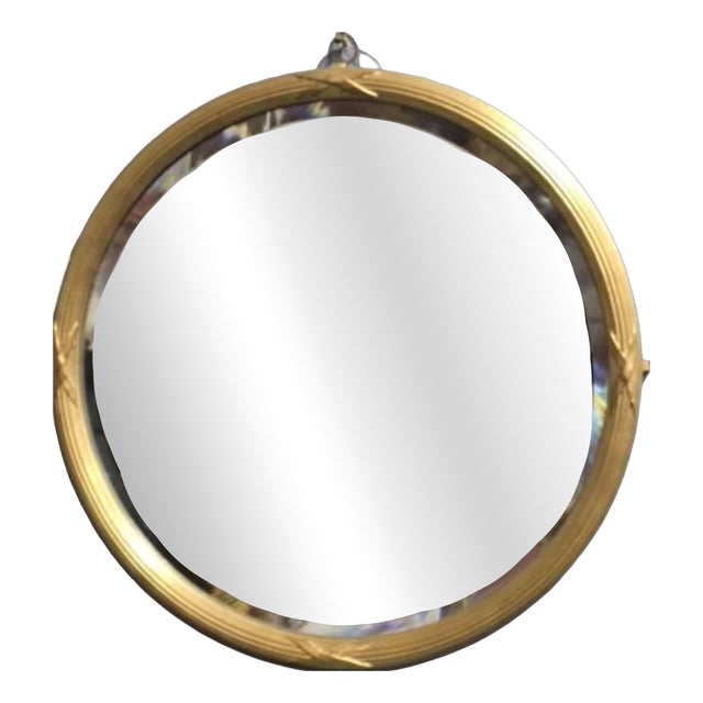 Edwardian Round Gilt Mirror, 1900 For Sale