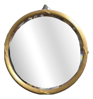 Edwardian Round Gilt Mirror, 1900