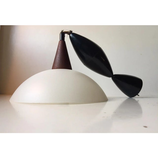 Mid-Century Modern Vintage Danish Modernist Pendant Lamp, 1950s For Sale - Image 3 of 4