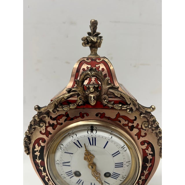 Napoleon III Cartel Clock in Boulle-Style Marquetry, 19th Century For Sale - Image 16 of 18