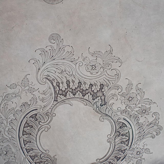 Large Antique Presentation Tray, English, Silver Plate, Afternoon Tea, Victorian For Sale - Image 10 of 12