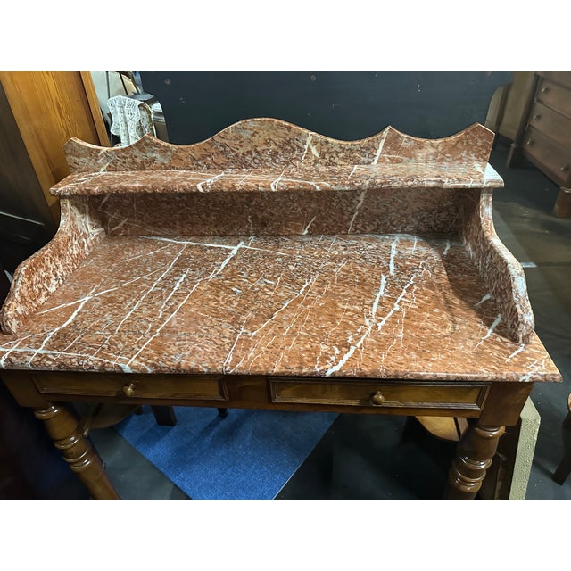 Dressing Table in Marble For Sale - Image 6 of 8