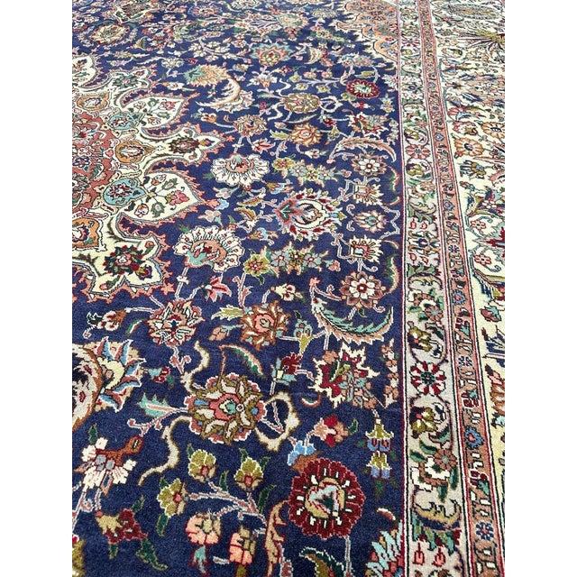 1970s 1970s Old Persian Tabriz Masterpiece Rug 8’2″ X 11’6″ For Sale - Image 5 of 12