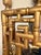 Chinese Chippendale Style Faux Bamboo Greek Key Gold Wall Mirror For Sale - Image 9 of 12