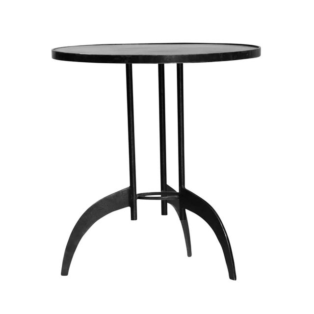 Metal Industrial Modern Side Table For Sale - Image 7 of 7