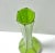 1980s 1980s Hand Blown Green Art Glass Vase – Modernist Bud Vase – Sculptural Glass Decor For Sale - Image 5 of 7