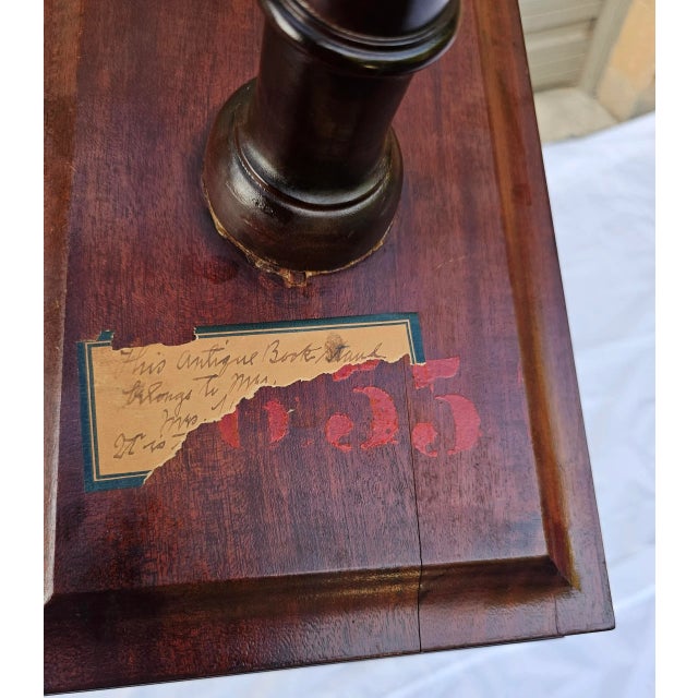 Brown Antique Late 19th Century Bookstand For Sale - Image 8 of 8