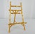 Vintage Gilded Metal Faux Bamboo Petite Picture Easel For Sale - Image 4 of 10