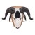 West African Baule Painted Ram Mask, C. 1950 For Sale