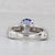 2010s 3cw Tanzanite Diamond Ring 14k White Gold Size 6.5 Engagement For Sale - Image 5 of 8