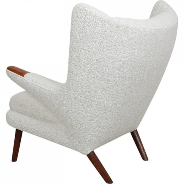 Papa Bear Chair with Rosewood Armrests by Hans Wegner, 1960s For Sale - Image 10 of 18