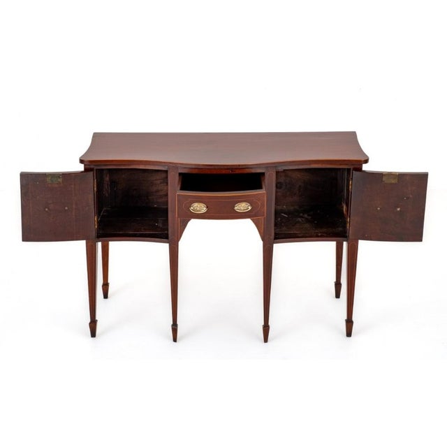 Georgian Sideboard in Mahogany Server Buffet, 1890s For Sale - Image 4 of 16
