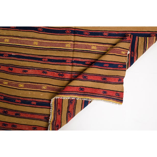 Antique Anatolian Stripe Kilim Rug For Sale - Image 6 of 10