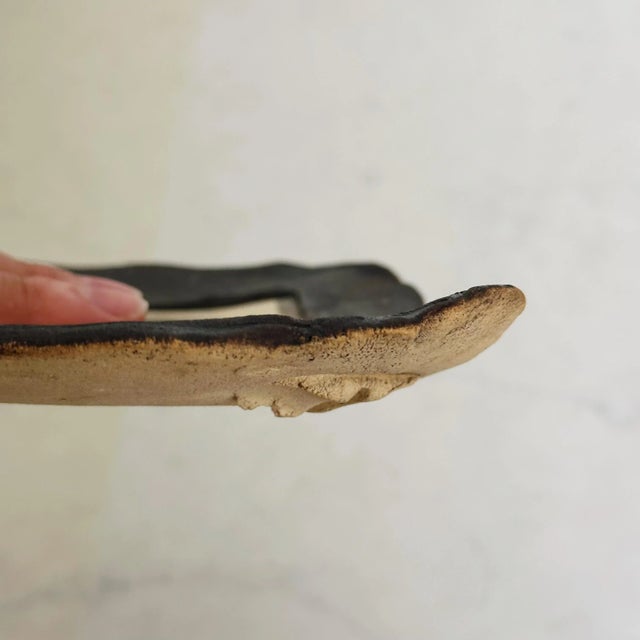 Vintage Hand Coiled Pottery Trinket Dish Depicting Crab by Late Elizabeth Priddy For Sale In Los Angeles - Image 6 of 7