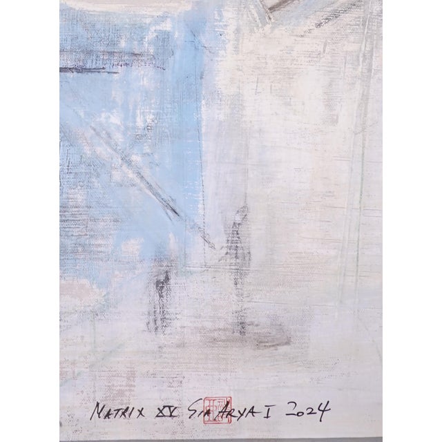 Abstract Matrix. XV Framed Surreal Abstract Red Figure Painting For Sale - Image 3 of 5