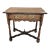 Antique Oak William & Mary Side Table With Cross Stretcher For Sale