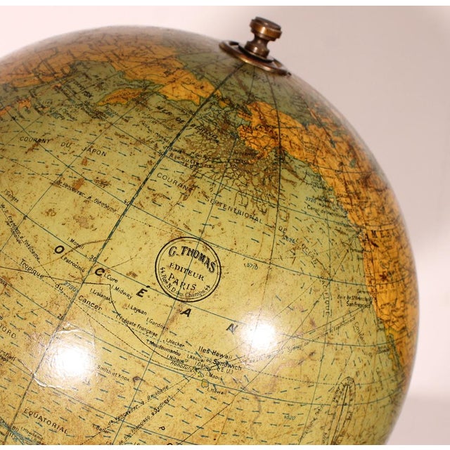 Terrestrial Globe by G. Thomas, 1890s For Sale - Image 12 of 15