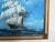 Large Vintage Oil Painting Sailing Ship Seascape Signed Maritime Ocean Art For Sale - Image 12 of 13