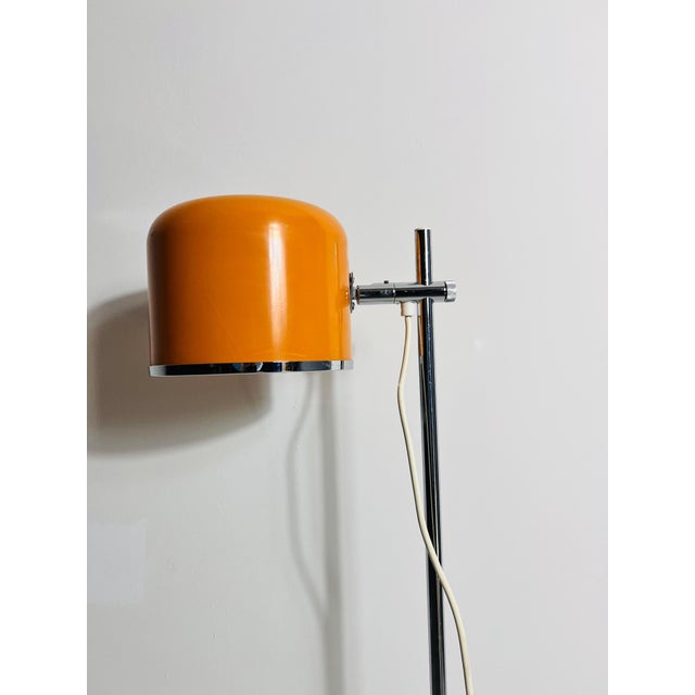 Midcentury Orange Space Age Floor Lamp by Staff, Germany, 1970s For Sale - Image 10 of 12