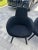 Mid-Century Modern Tom Dixon Black Wool High Scoop Chair Set of 4 For Sale - Image 3 of 5