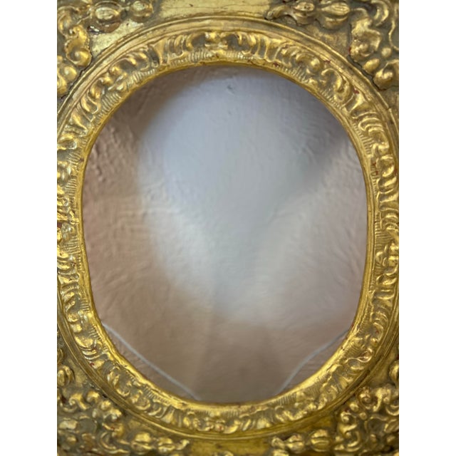 Wood Antique Gold Gilt Rococo-Style Ornate Vintage Frame For Sale - Image 7 of 12