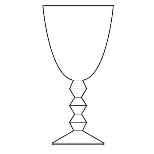 Glass Vintage Baccarat Vega Ruby Red Rhine Wine Glass For Sale - Image 7 of 10