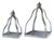 Galvanized Metal Lantern with Open Design (Set of 2) For Sale
