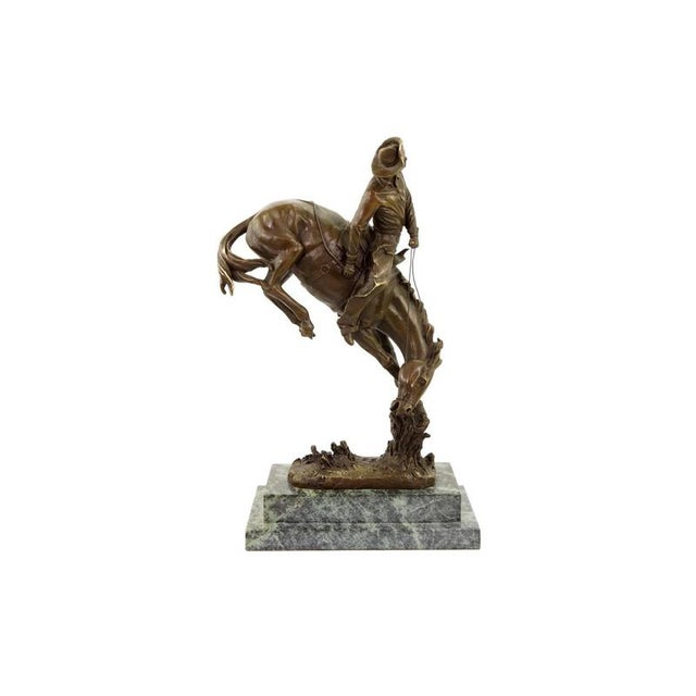 After Frederic Remington, Cowboy on Horse, 20th Century, Bronze For Sale - Image 6 of 12