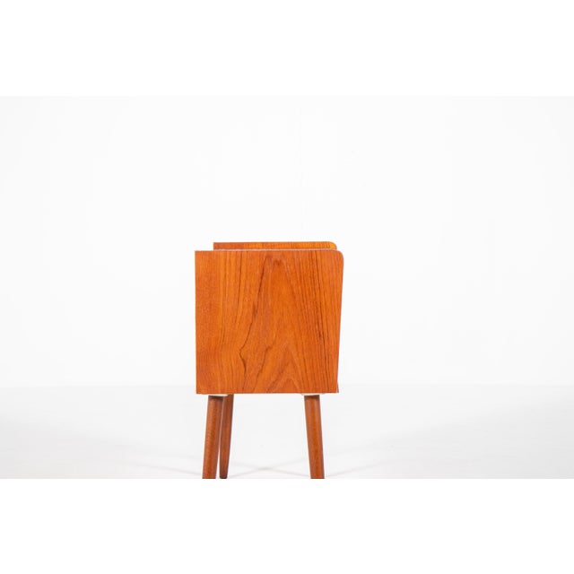 Mid-Century Modern Danish Teak Bedside Table, 1960s For Sale - Image 3 of 9