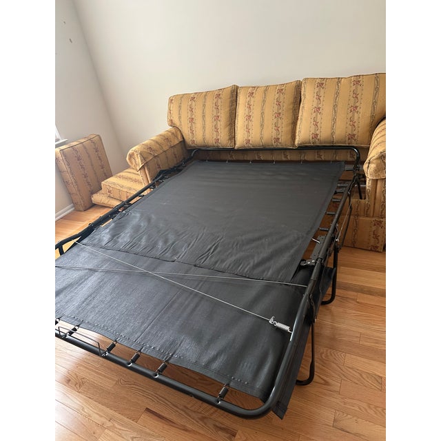 1990s Like New Ethan Allen Custom Sleeper Sofa For Sale - Image 11 of 13