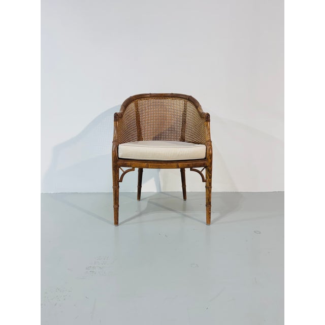 Vintage French Wicker Chair, 1980s For Sale - Image 4 of 12